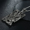 Guan Gong Dragon Auspicious Clouds Wealth Necklace Pendant