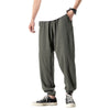 Men's Harem Pants Solid Color Casual With Pockets