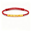 999 Gold Sugar Cube Braided Bracelet