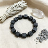 Square Lava Rock Bead Bracelet for Men and Women