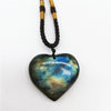 Labradorite Love Heart Support Necklace Pendant