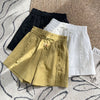 Women's Summer Cotton Shorts With Drawstring Waist
