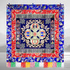 Embroidered Tibetan Prayer Altar Mat with Eight Auspicious Symbols