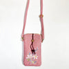 Embroidered Floral Crossbody Bag for Phone and Essentials