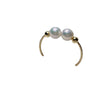 Freshwater Pearl and Shell Cat Rose Ring