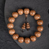 Six-Lines Wood Bead Bracelet with Gourd Charm