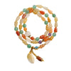 Golden Silk Jade Gourd Wealth Bracelet for Women
