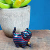 Wooden Cat Figurine, Sandalwood Desk Decor