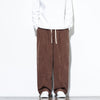 Men's Corduroy Drawstring Pants with Pockets
