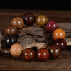 Multicolored Wooden Bead Bracelet for Men and Women