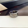 Engraved Open Cuff Bangle and Ring Set