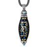 Rotatable Om Mani Padme Hum Nine-Eye Dzi Pendant Necklace