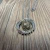 Mobius Copper Necklace Pendant with Geometric Charm
