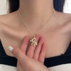 Dragon Protection Necklace Pendant, Gold-Tone Chinese Zodiac Jewelry