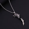 Imitation Wolf Tooth Steel Balance Necklace Pendant