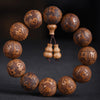 Six-Lines Wood Bead Bracelet with Gourd Charm