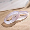 Natural Chalcedony Positive Bracelet Bangle Lavender