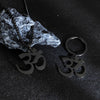 Om Symbol Necklace or Keychain, Stainless Steel Pendant