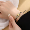 Lucky Money Bag Fu Character Bead Luck Braided Bracelet