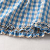 Women's Sleeveless Dress Cotton Linen Gingham Summer Maxi
