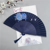 Chinese Style Folding Hand Fan with Nature Motifs