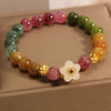 Colorful Tourmaline Flowers Love Bracelet