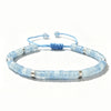 Natural Stone Adjustable Spacer Bead Bracelet
