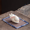 Ceramic Cat Incense Burner Cute Animal Decoration