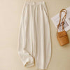 Cotton Linen Wide Leg Pants with Pockets
