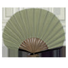 Retro Solid Color Shell Shape Handheld Folding Fan