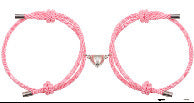 2Pcs Love Magnetic Couple String Strength Bracelet