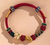 Hand-Woven Floral Knot Cord Bracelet