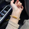 Clear Crystal Coiled Copper Bracelet