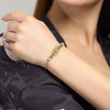Interlocking Jade Peace Buckle Braided Bracelet