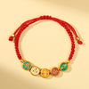 Five Wealth Gods Braided String Bracelet