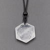 Hexagonal Crystal Pendant Necklace with Cord
