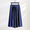 Men's Cotton Linen Wide Leg Pants with Pockets