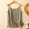 Embroidered Floral Asymmetrical Women's Vest