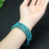 Turquoise Bracelet, Magnesite Inlay, Handmade Beads