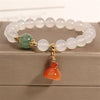 Strawberry Quartz Charm Bracelet for Women