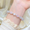 Amethyst Cat's Eye Silver Bracelet with Star Charm