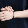 Handmade Green Aventurine Red Rope Bracelet