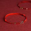 Infinity Charm Red String Bracelet Includes Gift Message Card