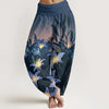 Women's Harem Pants Elastic Waist Floral Print Loose Yoga Trousers
