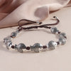 Adjustable Woven Cord Bracelet with Alloy Charm, 12 Styles