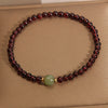 Garnet and Hetian Jade Beaded Bracelet for Women