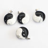 Natural White Turquoise Yin Yang Pendant Necklace