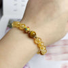 Natural Citrine Flower Charm Bracelet for Women