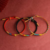 Multicolor Red String Alloy Buckle Protection Bracelet