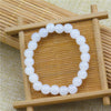 Ice Glass Bead Bracelet, Handmade Pastel Stretch Wristband
